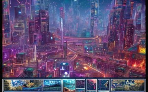 科技之光，连接未来与过去的连环画