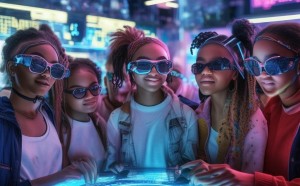 智能产品开发与应用女生，girls in the digital age