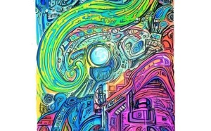 科技与创新手抄报水粉，无限的未来