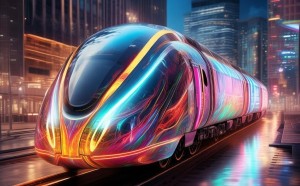 科技创新绘画列车，科技与艺术的完美融合